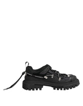 Dolce & Gabbana Black Low Top Lace Up Trekking Sneakers Shoes